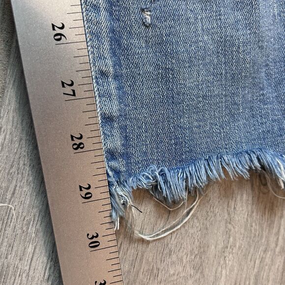 MOUSSY VINTAGE Diana Skinny Jeans Women's Size 30 Light Blue Wash Raw Hem - Picture 7 of 13